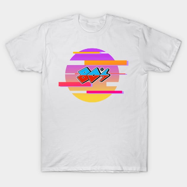 80s Striped T-Shirt by HobbyAndArt